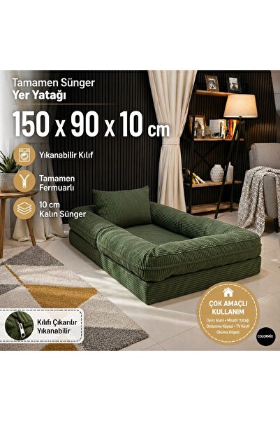 COLORMİX Tamamen sünger Yer Yatağı Çocuk Bebek Oyun Alanı Minderi
