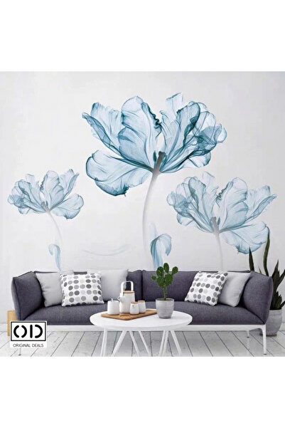 ORIGINAL DEALS Αυτοκόλλητο τοίχου με σπάνιο άνθος λωτού για διακόσμηση και σχ...