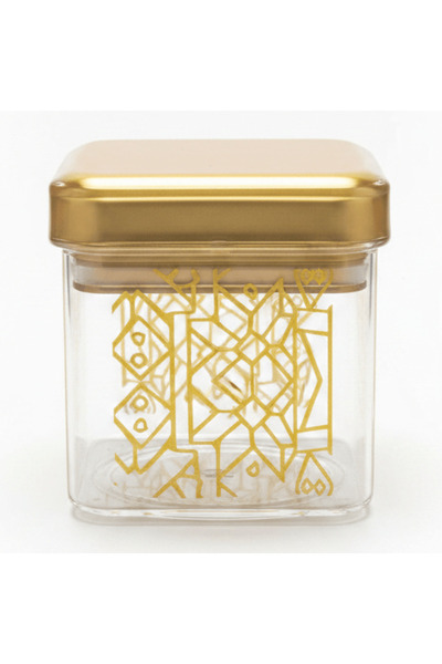 Luxehome AKDC Compact Airtight Clear Acrylic Storage Canister with Elegant Go...