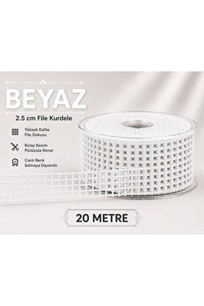 Esteks Dantel ve Tekstil Aksesuarları Κορδέλα 2,5 εκ. 20 μέτρα, Κορδέλα διακό...