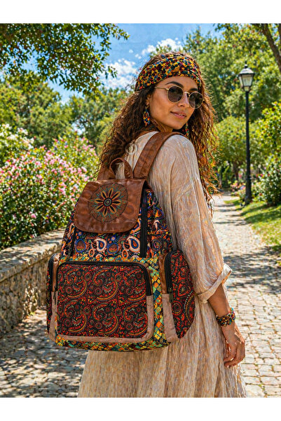 street&bagdnz Ethnic Bohemian Αυθεντικό Σχέδιο Συνονθύλευμα 5 Θέσεων Σακίδιο ...