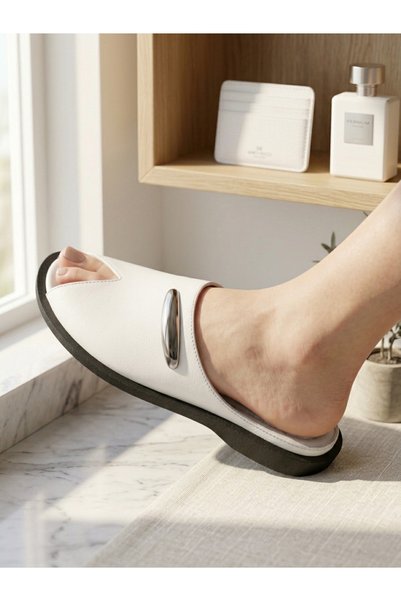 MARCO ROCCO Genuine Leather Daily Women's Slippers