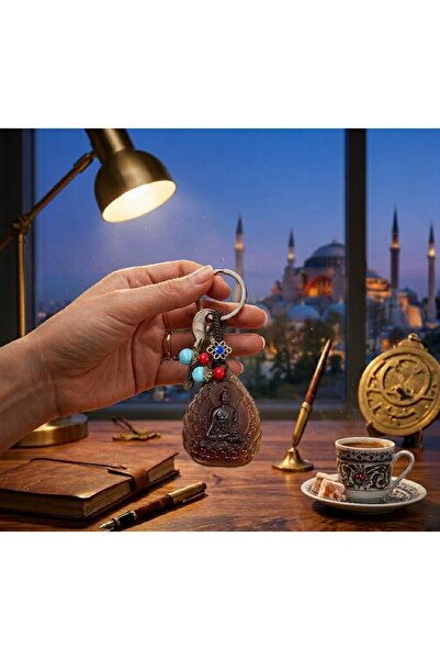 Kuzey Tacı Σετ μπρελόκ από γυαλί με σχέδιο Mystical Buddha, αξεσουάρ τσάντας ...