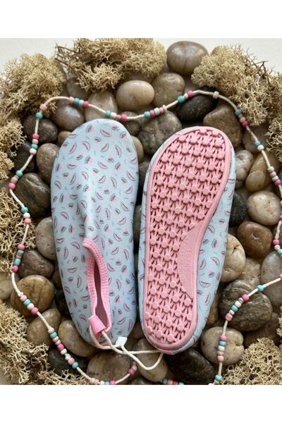 mikam SLİPSTOP ΚΟΡΙΤΣΙΣΤΙΚΑ ΠΑΠΟΥΤΣΙΑ ΘΑΛΑΣΣΗΣ ΜΕ ΧΟΝΤΡΗ ΣΟΛΑ