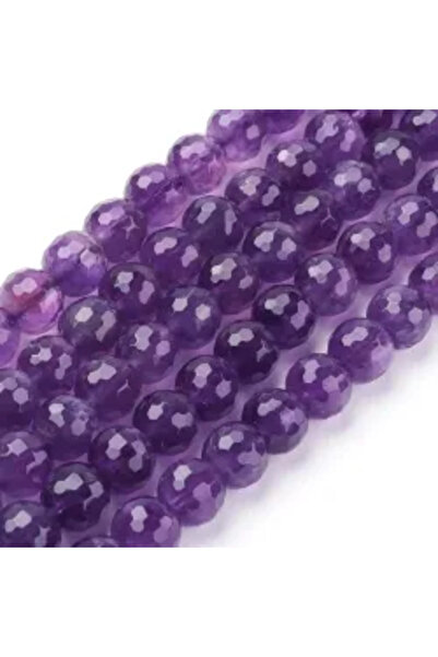 GemSale Mărgele ametist 8mm fațetate 20cm~24 bucăți