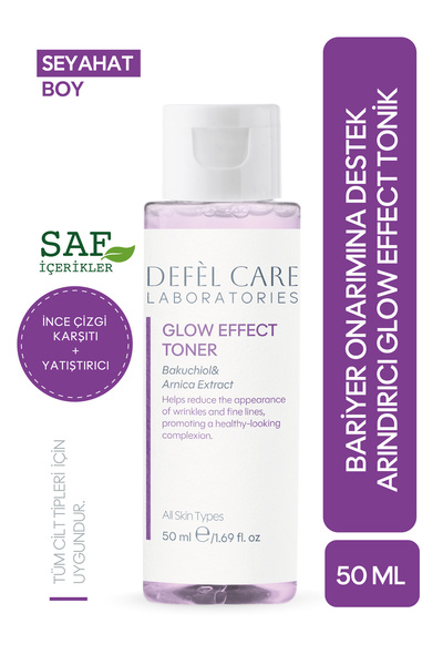 Defel Care Glow Effect Toner 50 ml – Tüm Cilt Tipleri - Arnika Ekstraktı, Bak...