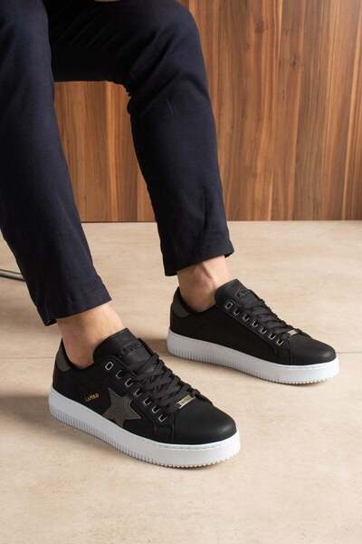 L.A Polo Black Smoked Men's Sneaker
