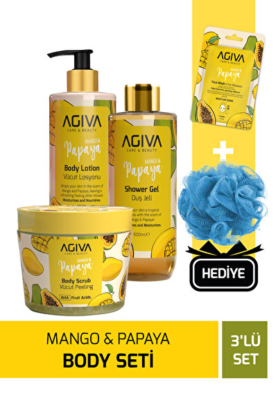 agiva care& beauty Mango&Papaya Nemlendirici Body Set
