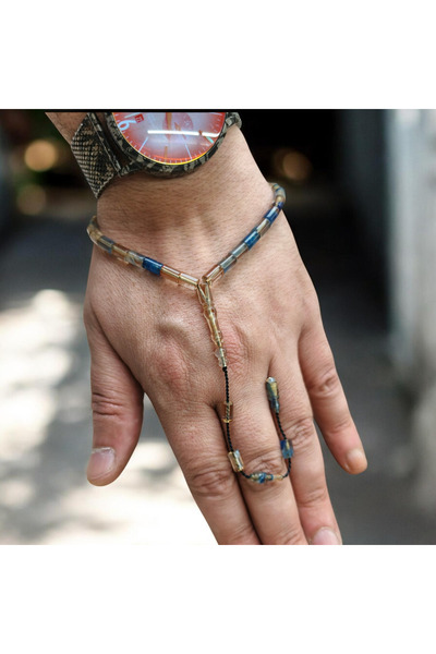 İnan Tesbih Wrist Length Stylish Design Full Cut Model Fire Amber Prayer Beads