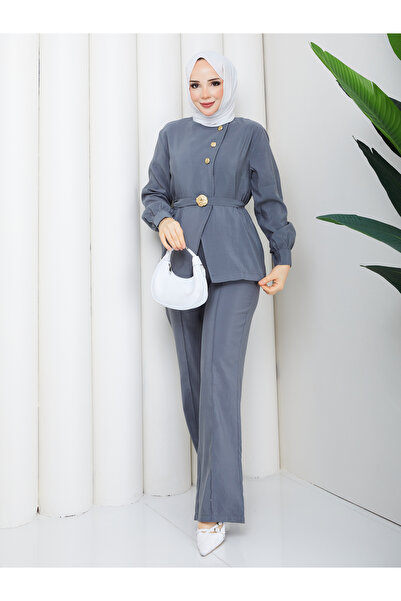 RACE FASHİON Σετ Χιτζάμπ με Αξεσουάρ: Πουκάμισο & Ραμμένο Παντελόνι RC9040