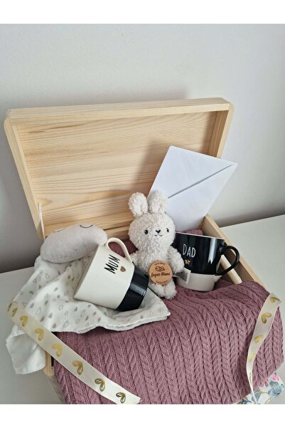 Miraboo Πολυτελές Δώρο σε Ξύλινο Κουτί για Νεογέννητο και Γονείς, Νομίσματος ...