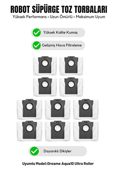 Asgard Grup Σακούλες σκόνης Dreame Aqua10 Ultra Roller συμβατές με το Roller,...