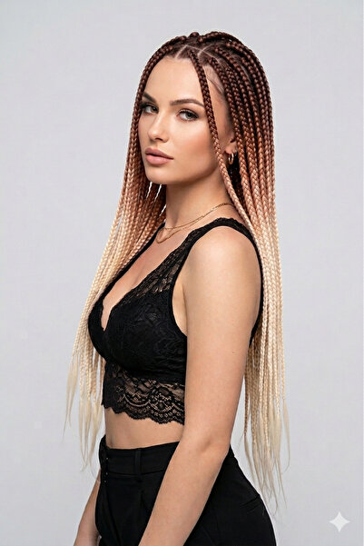 African Braided Hair - Brown Platinum Yellow BY39 - 165gr.