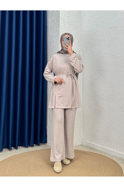 BENAHOLL بدلة أيڤاز بأزرار جانبية وأكمام قابلة للطي مع بنطلون - إم إف 1891 ستون