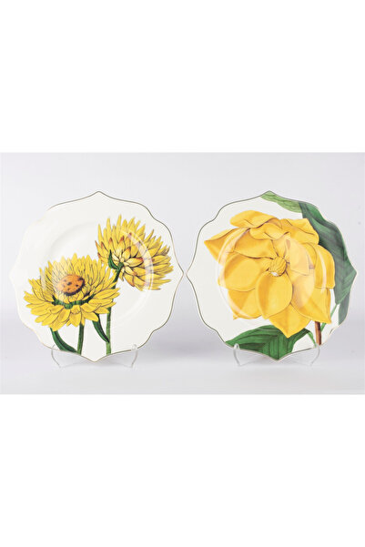 Mikasa Moor 2li Art Of Botanical Sarı Servis Tabağı 28 cm