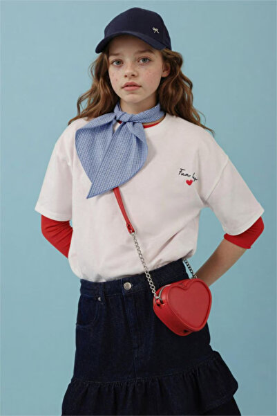 DeFacto 100% Cotton Printed T-Shirt for Girls H1044A826Sm