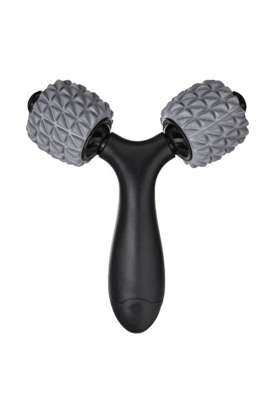 Zâna Casei Ρολό μασάζ μαύρο γκρι 2 κεφαλών 16x6x19cm