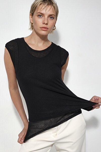 Hiccup BUSEM Αμάνικη μπλούζα με στρογγυλή λαιμόκοψη