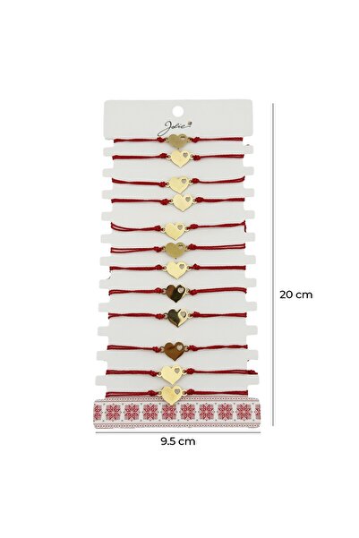 Flippy Βραχιόλι Martisor για Γυναίκες, Jolie, Μοντέλο με Μικρή Καρδιά, Σετ 12...