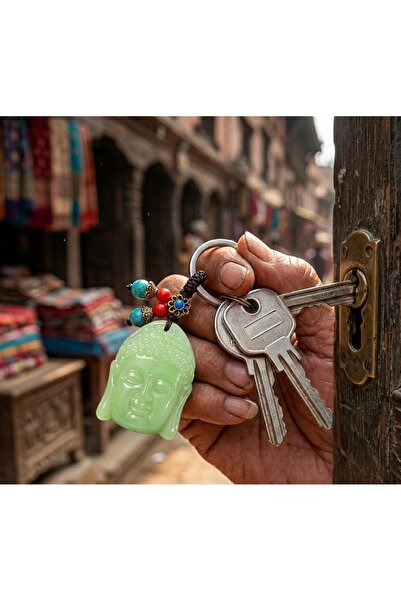 Kuzey Tacı Μπρελόκ με σχέδιο Mystical Buddha, Λεπτομερές Χειροποίητο Στολίδι ...
