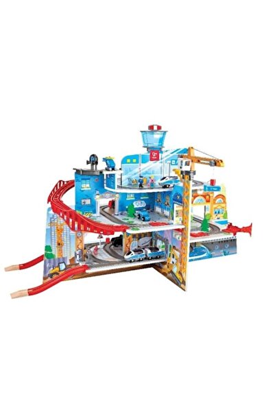 Hape Jucărie din lemn - Trenul Mega City (55 piese)