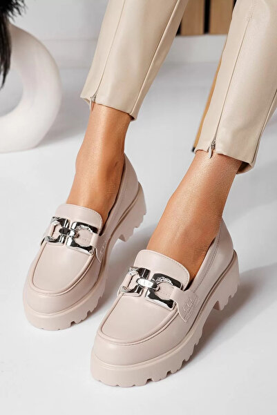 Zaira Γυναικεία μπεζ καθημερινά παπούτσια από οικολογικό δέρμα Θάλια # 25129 ...