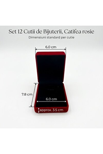 Flippy Κοσμηματοθήκες, Αναδιπλούμενες, Σετ 12 τεμαχίων, Βελούδινες, 7,8 x 6 x...