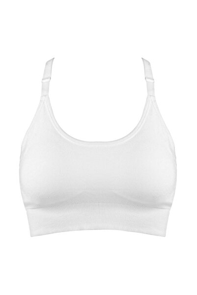 Zâna Casei Λευκό αθλητικό σουτιέν χωρίς ραφές με ενίσχυση για γυναίκες