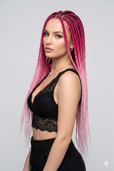 REMY HAİR Afrika Örgüsü Saç - Kırmızı Pembe BY40 - 165gr.
