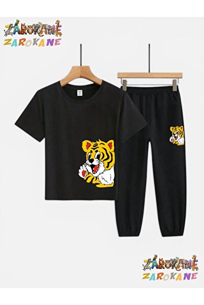 ZAROKANE Yandan Aslancik Printed Top and Bottom Track Suit/T-Shirt Two-Piece ...