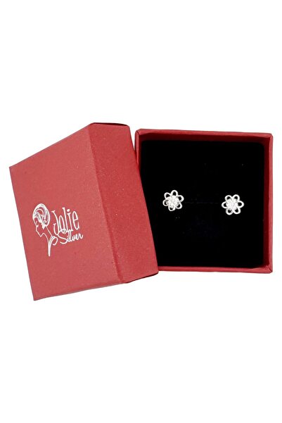 Flippy Παιδικά Σκουλαρίκια, Jolie, Ασήμι 925, Σχέδιο Λουλουδιών με Χαντράκια,...