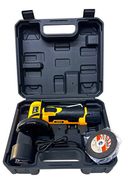 DynamicTech Mini Akülü Açılı Taşlama Demir Kesme Makinesi 75 MM Spiral