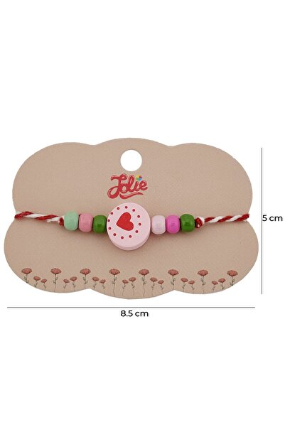 Flippy Βραχιόλι Martisor για Παιδιά, Jolie, Στρογγυλό Μενταγιόν Καρδιά, με Πο...