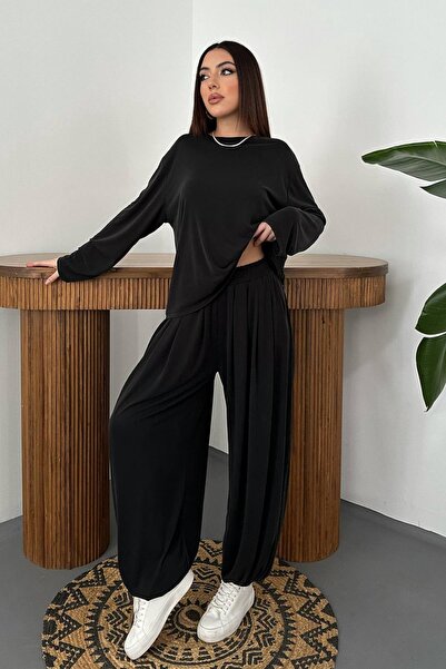 LOKADI Women's Shalwar Modal Top and Bottom Set