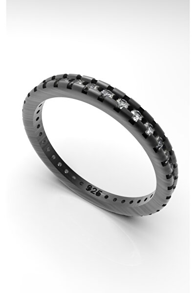giove jewelry ✨ Tam Tur Zirkon Taşlı Alyans Yüzük – 925 Ayar Gümüş | 1.1 mm T...