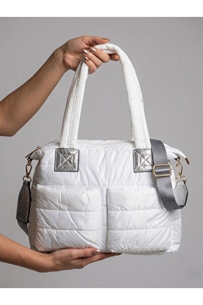 FEMME Γυναικεία φουσκωτή υφασμάτινη τσάντα ώμου και χειρός Tori με ρυθμιζόμεν...