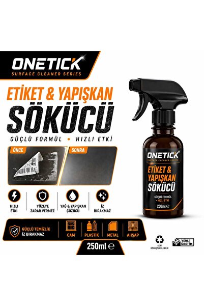 Onetick Etiket Yapışkan Bant Sticker Sökücü - Yapışkan İz Sökücü Fısfıs Sprey...