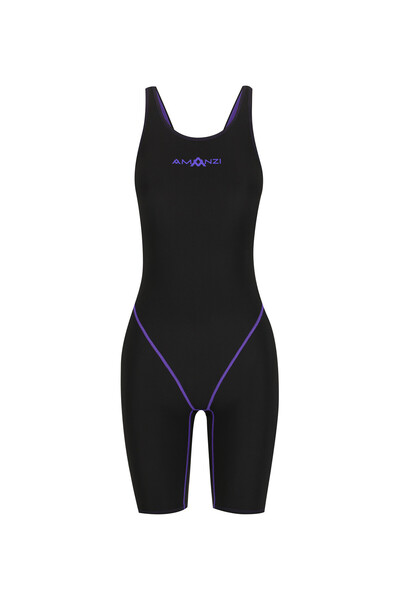 sporsuit Amanzi Kız Çocuk Yarış Mayosu Acceler8 RIZE Diz Boyu Jet Jewel