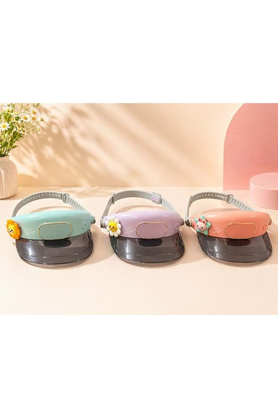 Store Şapkalı Şarjlı Mini Fan 3 Kademeli Taşınabilir USB Sessiz Güçlü Vantila...