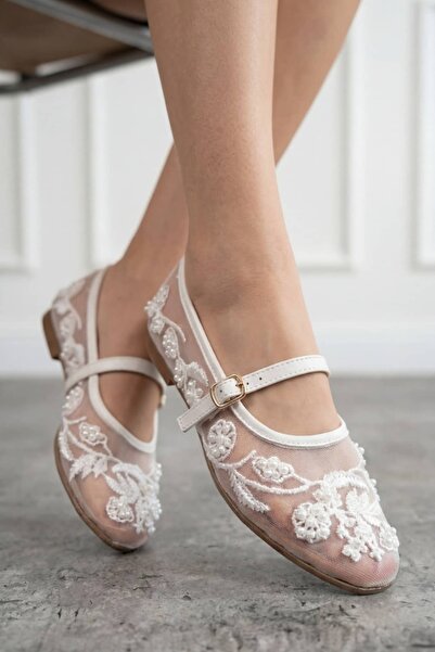 NAVİSHOES Γυναικεία διχτυωτά κεντήματα με χάντρες, ελαστικά, εύκολα στην εφαρ...