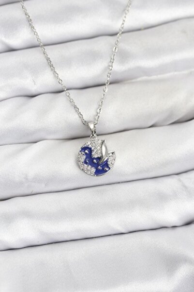 norsary 316L Steel Chain Silver Color Night Model Zircon Stone Women's Necklace