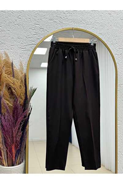 MİHRA STORE Ασιατικό παντελόνι με φαρδιά μπατζάκια - MT1444 Ακριβό Καφέ