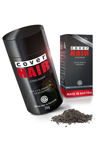 Cover Hair Gri Saç Fiberi 30 Gram Dolgunlaştırıcı Kellik Kapatıcı Toz (Topik ...
