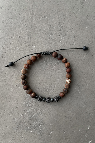 HYMAN Unisex Doğal Taş Ayarlanabilir Bileklik