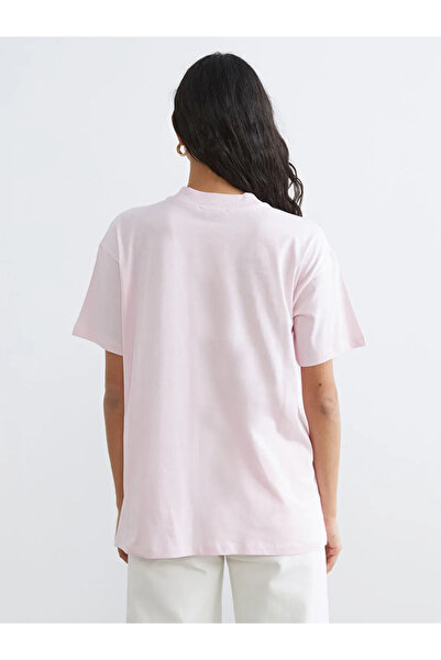 LC Waikiki Ροζ Μπλουζάκι Γυναικείου Crew Neck