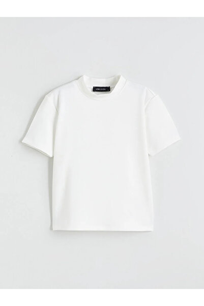 LC Waikiki Γυναικείο μπλουζάκι με λευκό γιακά