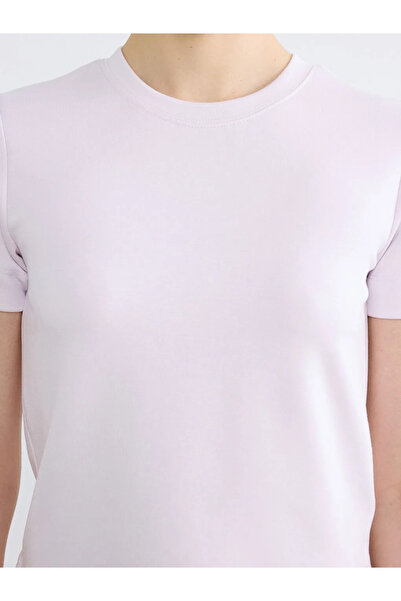 LC Waikiki Λιλά Μπλουζάκι Γυναικείο Με Κέντημα