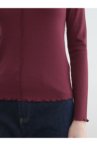 LC Waikiki Γυναικείο κορμάκι με βορντό βολάν και ψηλό λαιμό