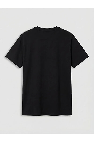 LC Waikiki Μαύρο μπλουζάκι για αγόρι με λαιμόκοψη