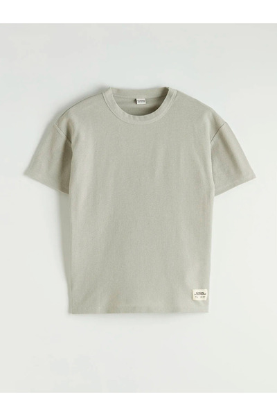 LC Waikiki Khaki Crew Neck Boys' T-Shirt